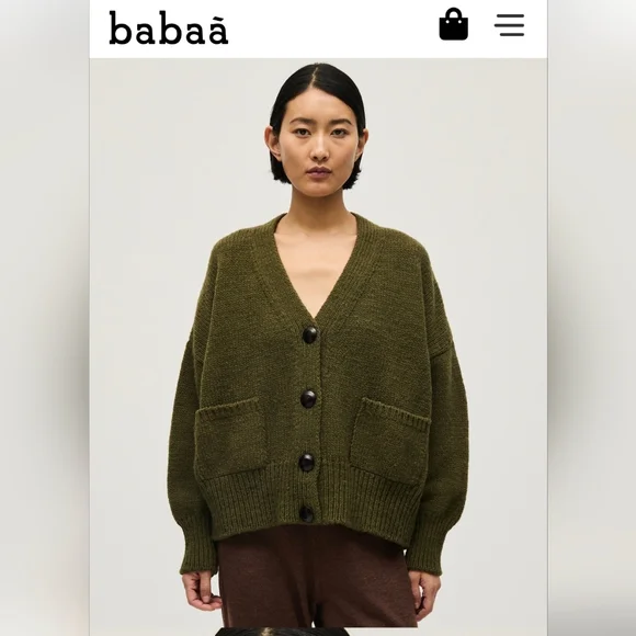 Babaa Cardigan No17 Alga - Picture 1 of 3
